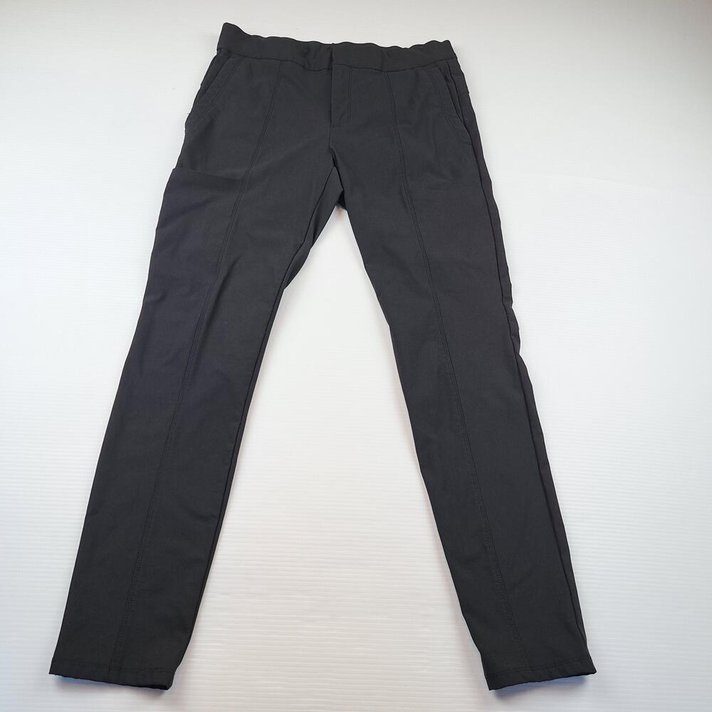 Athleta Pants Womens 6 Black Wander Stash Skinny Track Pull On Stretch Nylon